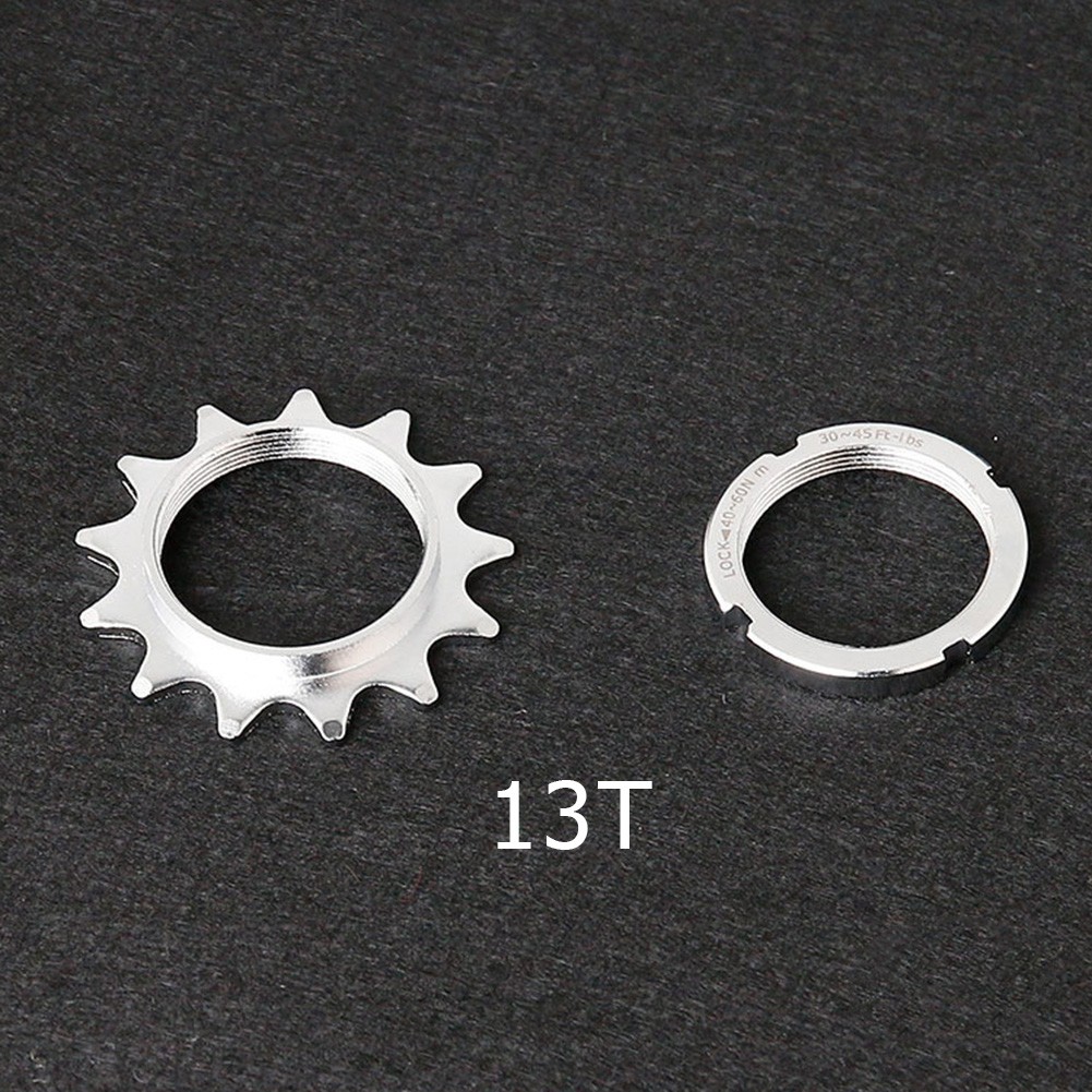Cycling Gear Made In Usa - トラックサイクリング用固定ギアコグとロックリングセット、スチール製、1/8インチチェーンと標準ハブネジに対応