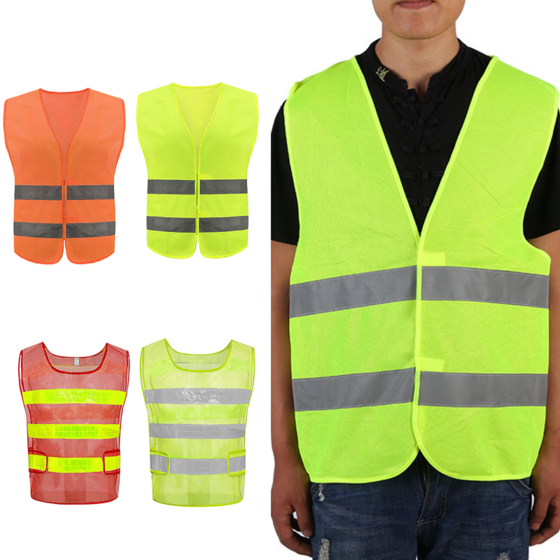 Cycling Visibility Gear - 安全高視認性反射ベスト夜間サイクリング軽量調節可能なベストギア夜間ジョギングバイクランニング用