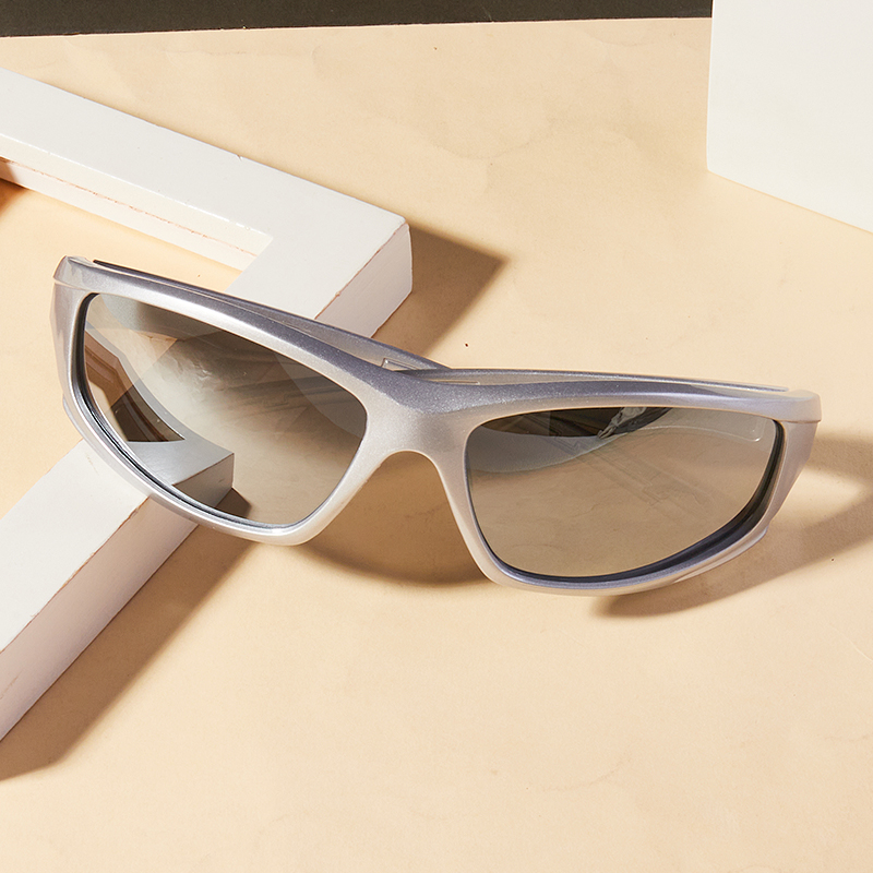 Cycling Glasses - 1Pc ユニセックス スポーツグラス 新しいクールでトレンディな未来的なテクノロジースタイル ニッチデザイン カジュアル
