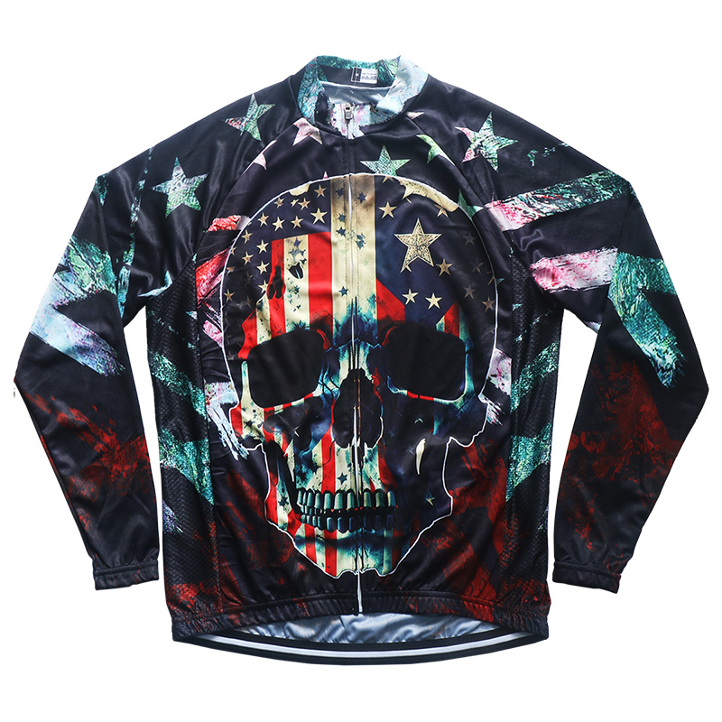 Cycling Gear Lycra - メンズサイクリングジャケット,スカル,モトクロス,Xco,アメリカの服,マウンテンバイク,ロングギア,プロのレーシングカップバイク,ダートバイク