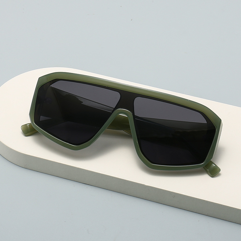 新しい Y2K ラージフレーム結合ボディスクエアサングラス女 - Cycling Glasses のレビューと価格