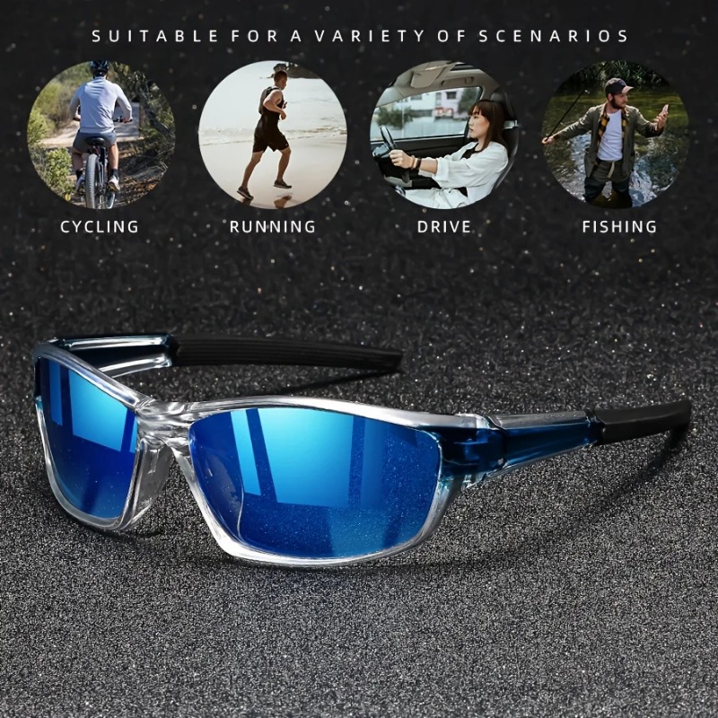 1/2 個スポーツサングラス男性用軽量ナイトビジョン男性シェ - Cycling Glasses のレビューと価格