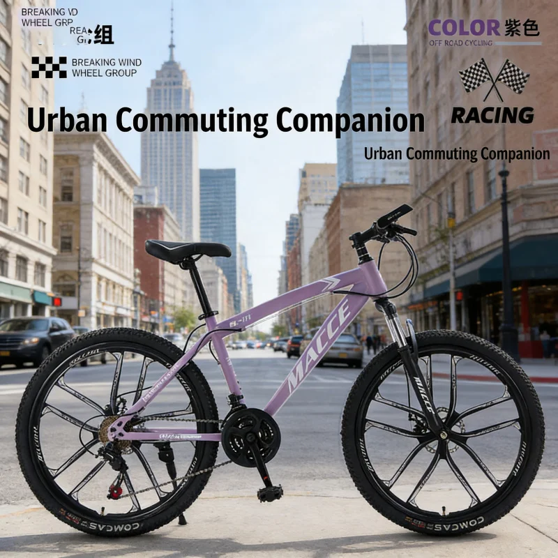 パープル 10 スピード ハイエンド マウンテン バイク 2 - Cycling Low Gear のレビューと価格