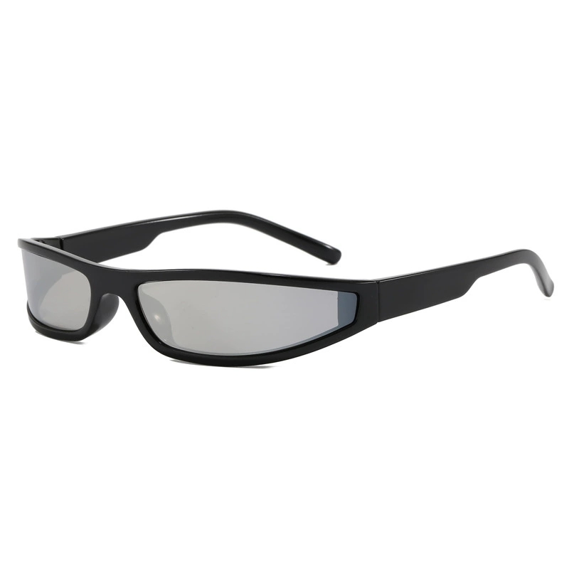 Y2K 細長の長方形ラップアラウンドサングラス レディース  - Cycling Glasses のレビューと価格