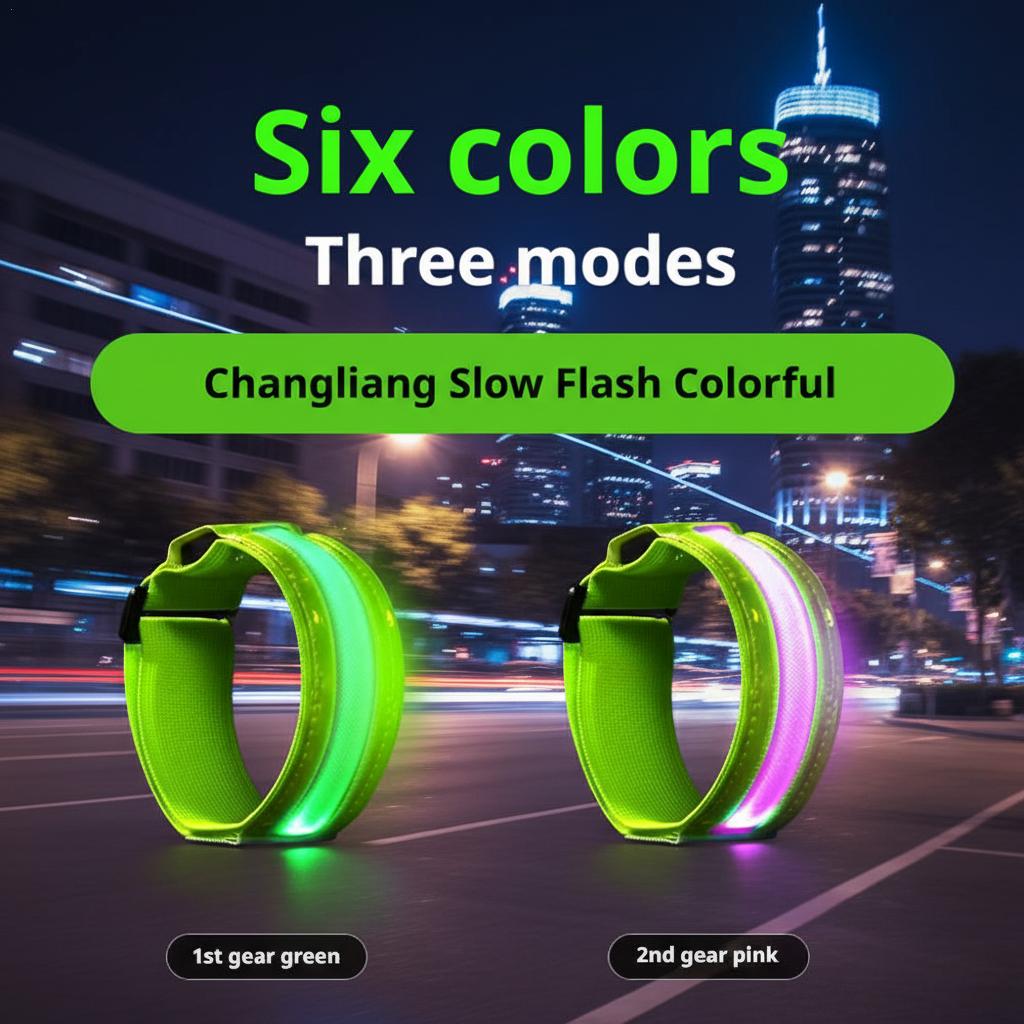 LED 反射アームバンド安全ストラップ高視認性ライトアップバ - Cycling Visibility Gear のレビューと価格