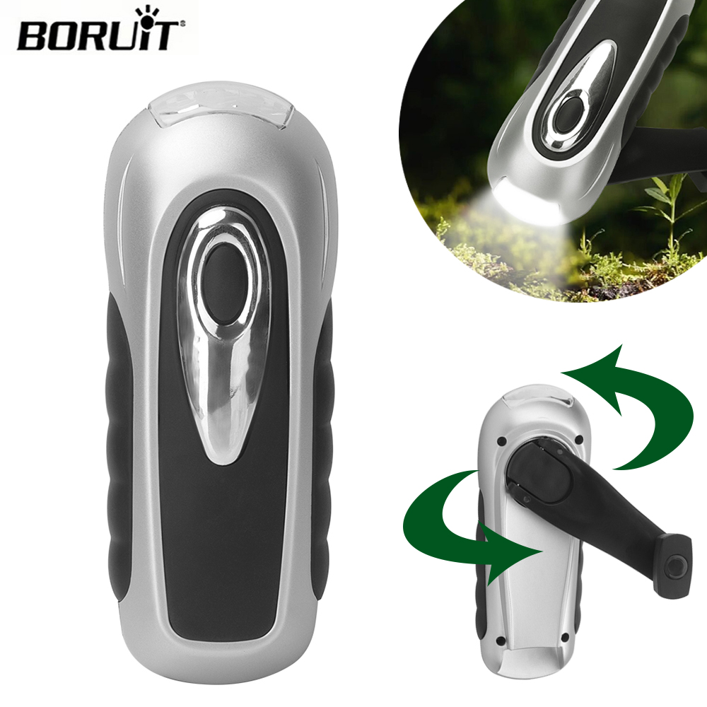 BORUIT LED 懐中電灯ハンドクランクダイナモ太陽光発 - Cycling Low Gear のレビューと価格