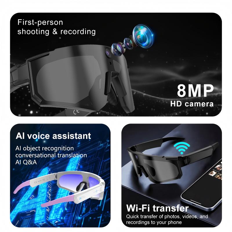 レノボAIスマートグラスChatGPT 1080Pカメラ 8 - Cycling Glasses のレビューと価格