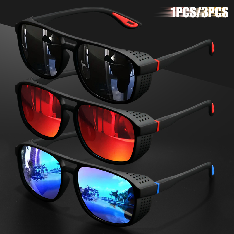 1PC/3PC スポーツ偏光サングラス 防風設計でアウトドア - Cycling Glasses のレビューと価格