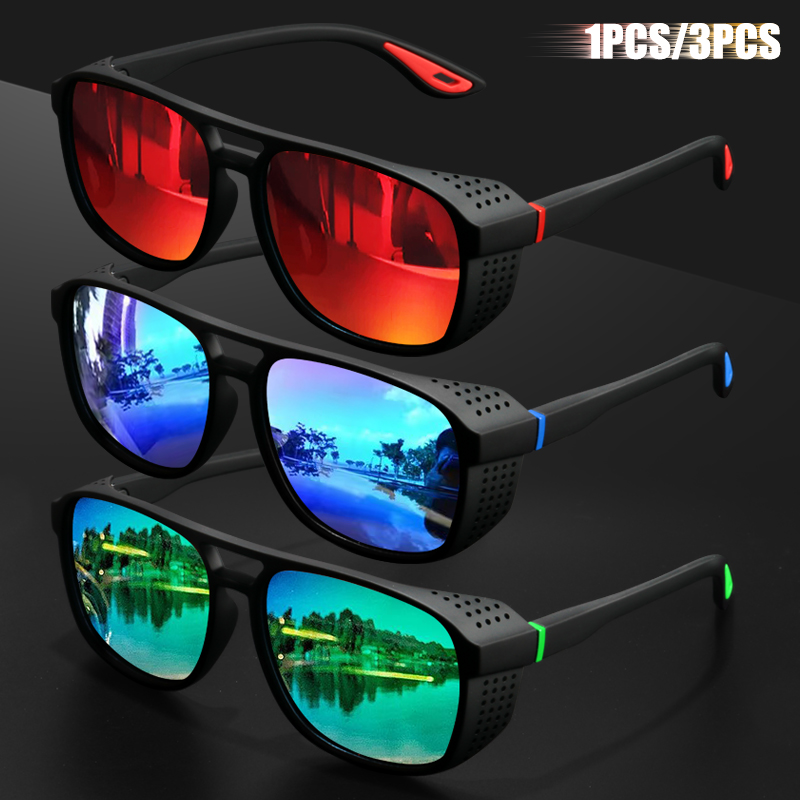 1PC/3PC スポーツ偏光サングラス 防風設計でアウトドア - Cycling Glasses のレビューと価格