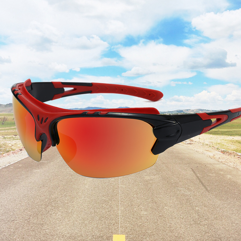 TSJ ラウンドサイクリンググラス防砂カラフルドライビングゴ - Cycling Glasses のレビューと価格