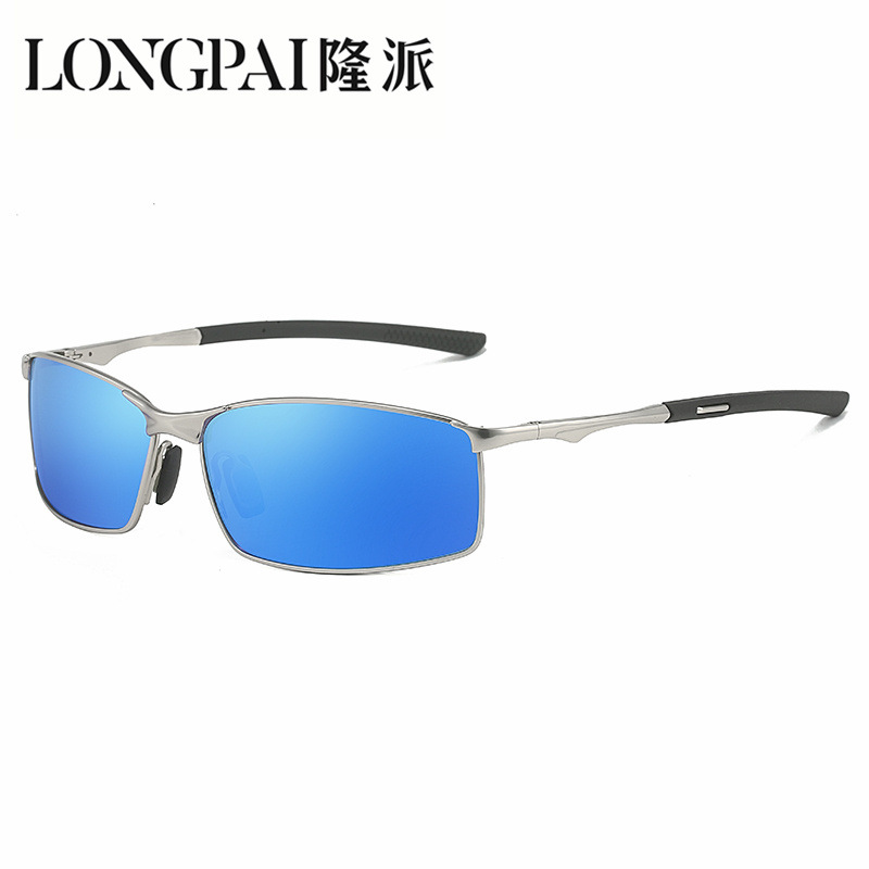 男性偏光サングラスメタルスクエアサングラスサイクリング運転旅 - Cycling Glasses のレビューと価格