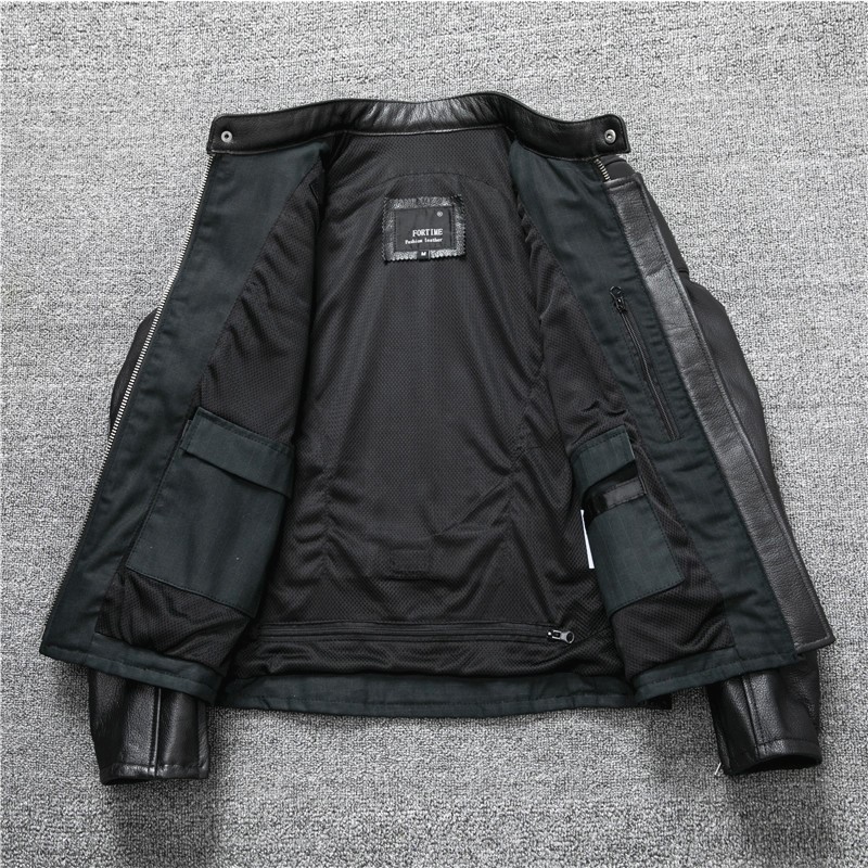 オートバイのスーツは純粋な最高級牛革製で、男性用のサイクリン - Cycling Gear Made In Usa のレビューと価格