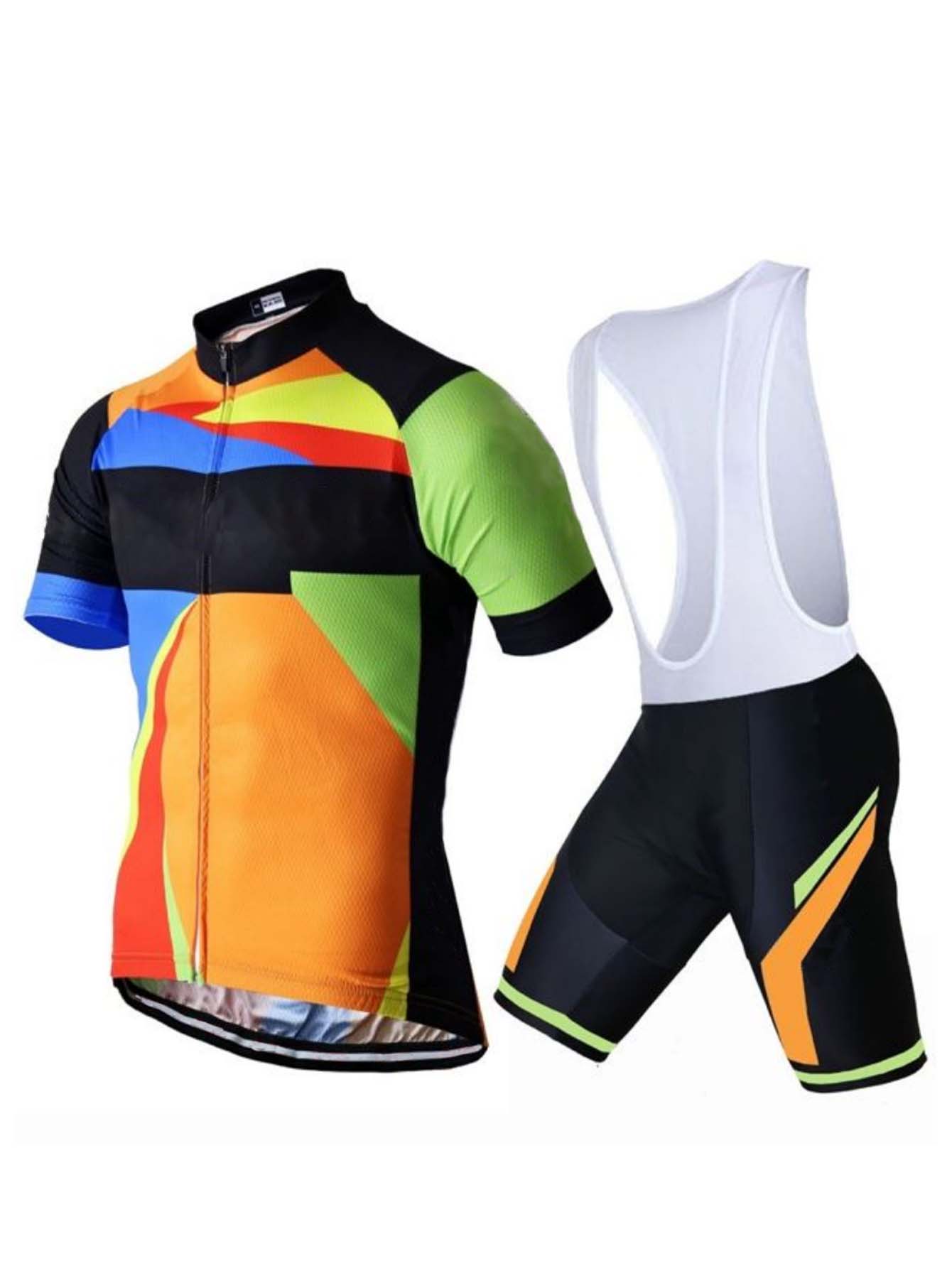 メンズ サイクリング ジャージ＆ショーツ セット、サイクリン - Cycling Gear Lycra のレビューと価格