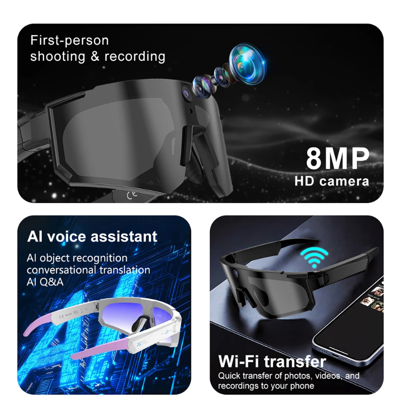 Mijia Al スマートグラス サイクリング ビデオ＆写真 - Cycling Glasses のレビューと価格