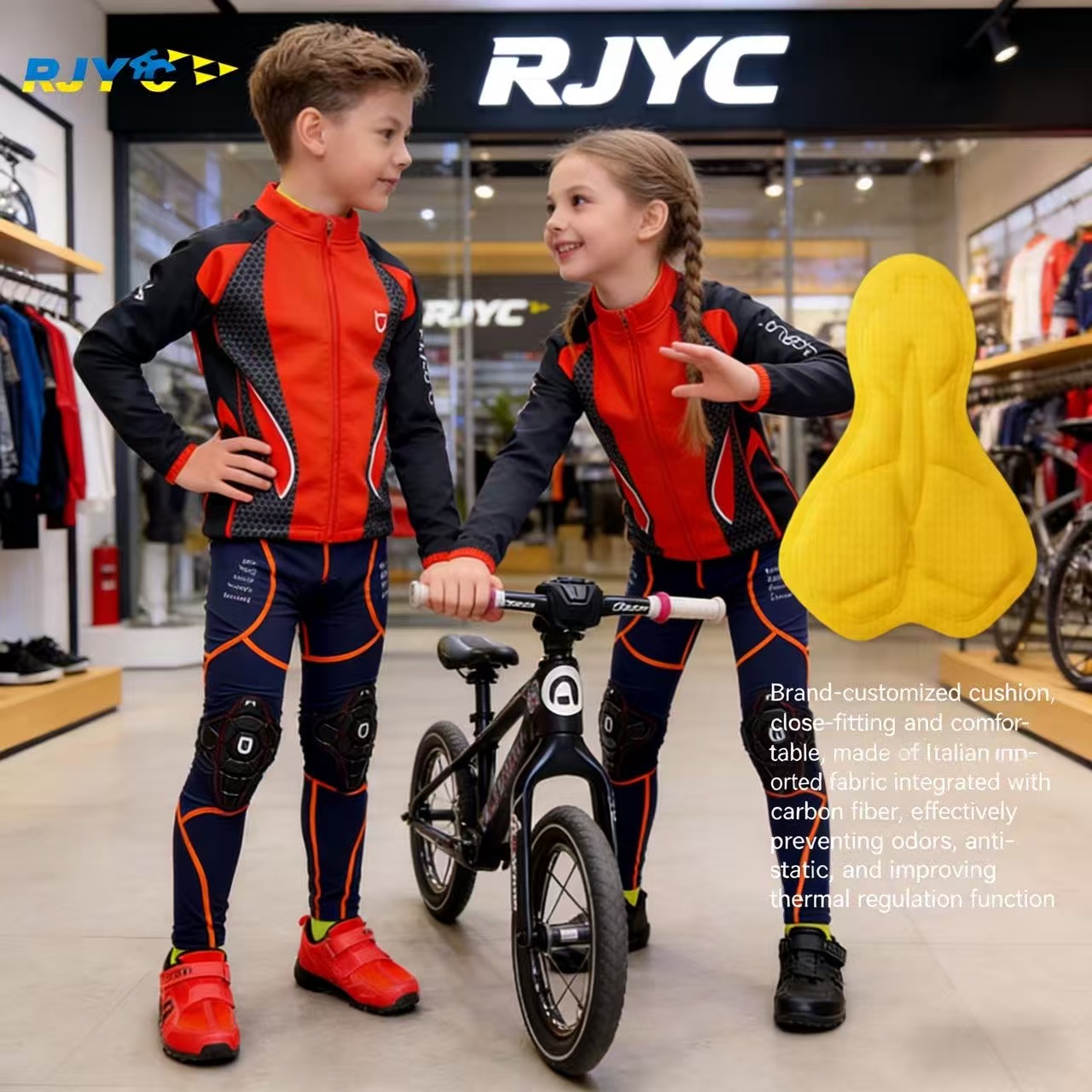 Rjyc ブランド 春夏子供用サイクリングウェア、ローラース - Cycling Gear Lycra のレビューと価格